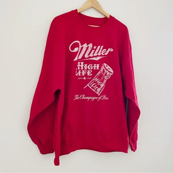 NEW Junk Food Clothing Miller High Life Sweatshirt
